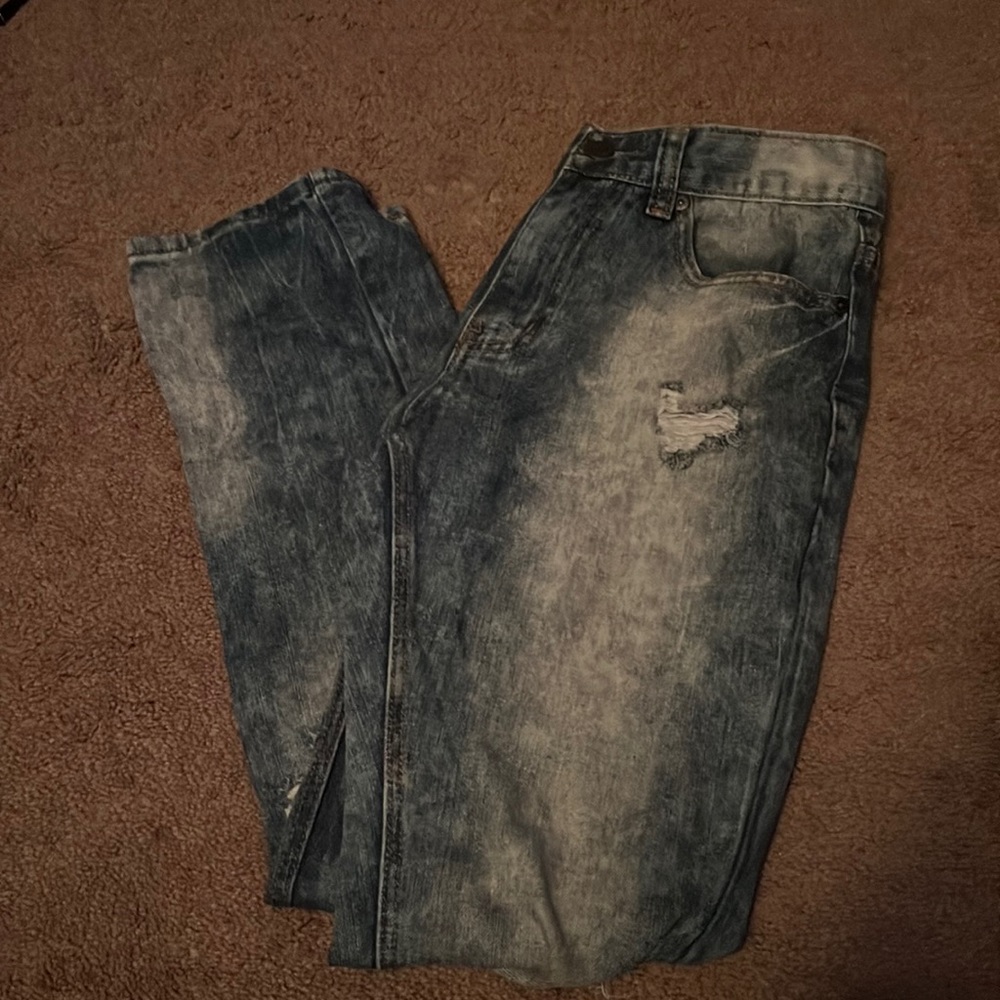 Mens Distressed Skinny Jeans